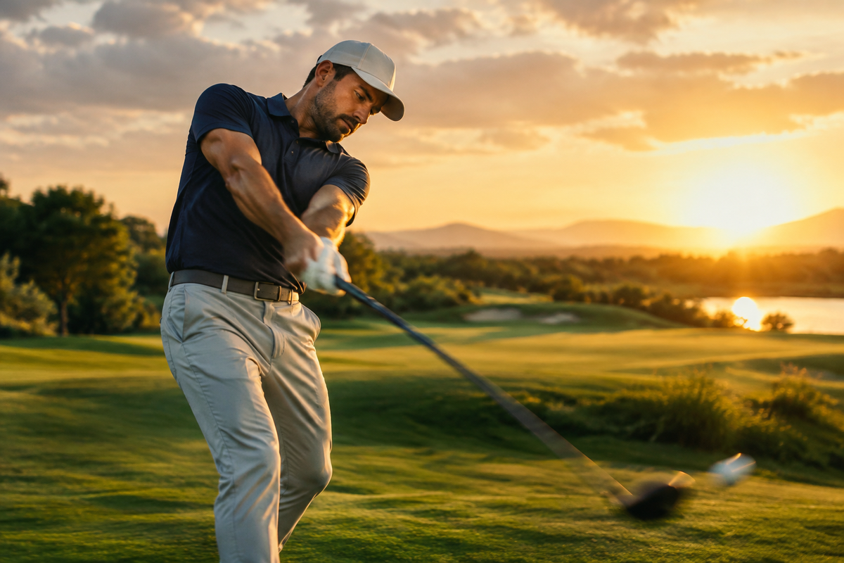 Where to stand on a par five